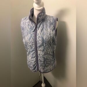 Patagonia Women's Floral Puff Vest Quilted Full Zip Sz M